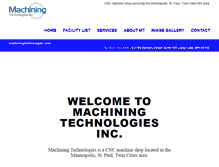 Tablet Screenshot of machiningtechnologies.com